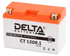 Аккумулятор Delta CT 1209.1 (12V, 9Ah, 115A) [YT9B-BS]