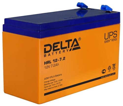 Аккумулятор Delta HRL 12-7.2 (12V, 7.2Ah)