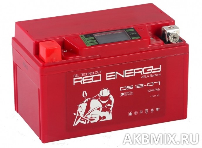 Аккумулятор Red Energy DS 12-07 (12V, 7Ah, 110A) [YTX7A-BS]
