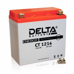 Аккумулятор Delta CT 1214 (12V, 14Ah, 200A) [YTX14-BS, YTX14H-BS, YTX16-BS, YB16B-A]