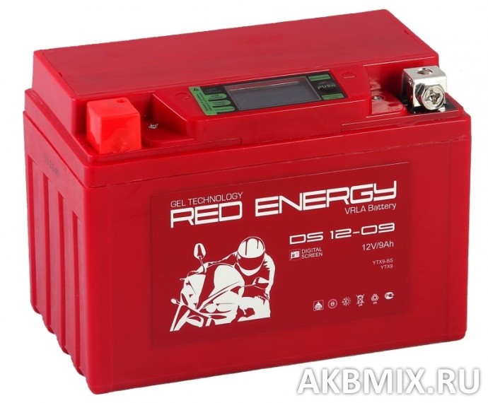 Аккумулятор Red Energy DS 12-09 (12V, 9Ah, 140A) [YTX9-BS, YTX9]