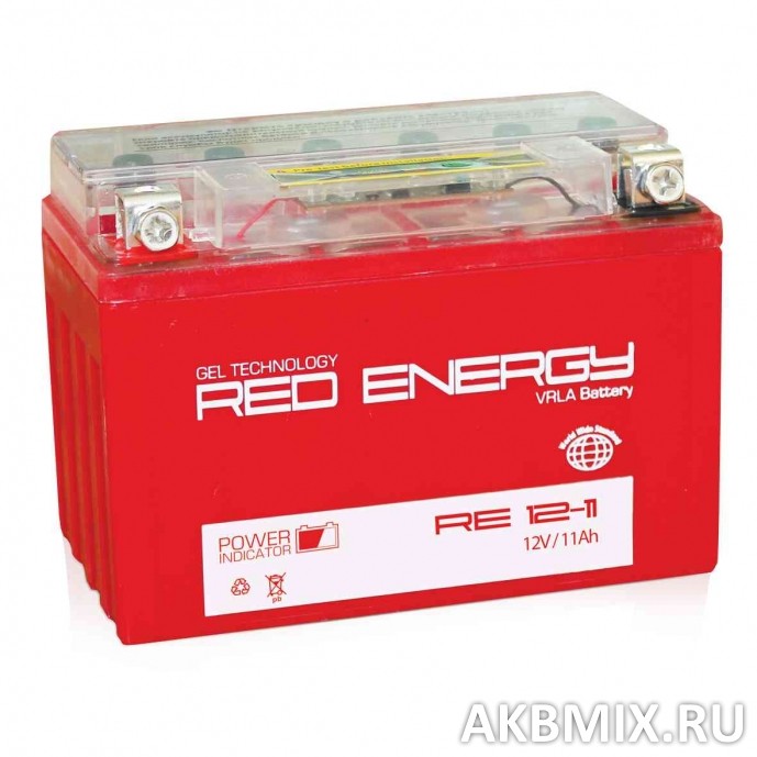 Аккумулятор Red Energy RE 12-11 (12V, 11Ah, 220A) [YTZ12S, YTZ14S]