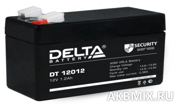Аккумулятор Delta DT 12022 (12V, 2.2Ah)
