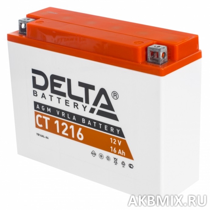 Аккумулятор Delta CT 1216 (12V, 16Ah, 200A) [YB16AL-A2]