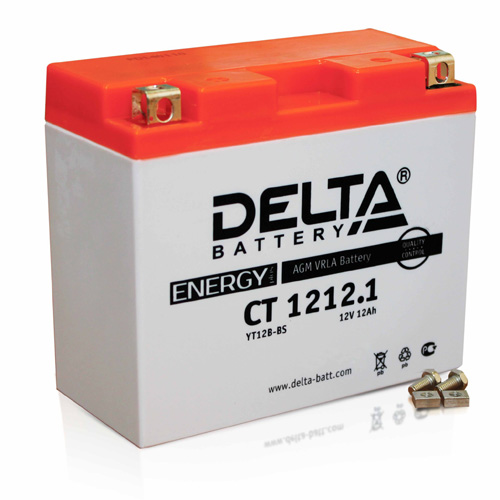 Аккумулятор Delta CT 1212.1 (12V, 12Ah, 155A) [YT12B-BS]